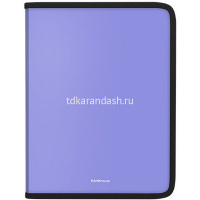 Папка на молнии A5+ "Matt Pastel" пластик 0,6мм ассорти 50357 от магазина "Карандаш"