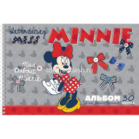 Альбом для рисования А4 30л "Микки и Минни Маус" на спирали перфорация на отрыв 5 дизайнов 062236 от магазина "Карандаш"
