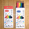 Карандаши 12 цветов "Color Pencils" трехгранные дерево, картон 9402-12 от магазина "Карандаш"
