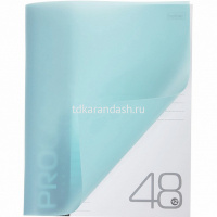 Тетрадь А5 48л линия "Progressive. Бирюзовая" на скобе, пластиковая обложка 48Т5В2/080174 от магазина "Карандаш"