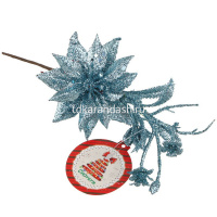 Ветка декоративная Цветы 20-23см 6 цветов 535-098 от магазина "Карандаш"