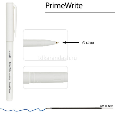 Ручка шариковая "PointWrite Milky" 0,7мм синяя, на масляной основе 20-0461/01 от магазина "Карандаш"