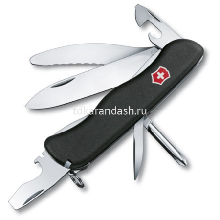 Нож перочинный 111мм "Parachutist" 12 функций черный 0.8473.3