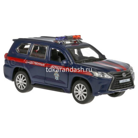 Машина "Lexus LX-570. Следственный комитет" синяя, инерционная, металл 12см (открывающиеся двери) от магазина "Карандаш"