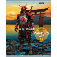 Тетрадь А5 48л клетка "Путь воина" 70гр, на скобе конгрев фольга УФ лак 5 дизайнов 48Т5КфвлA1/058989 от магазина "Карандаш"