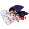 Русское лото "Узоры" 23x17х6,5см металл (90 бочонков, 24 карточки, 150 фишек, 1 мешочек) 01917 от магазина "Карандаш"