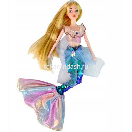 Русалка "Эмили" 35см пластик с аксессурами (руки сгибаются) LT240680 от магазина "Карандаш"