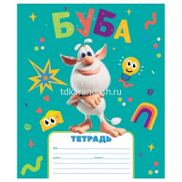 Тетрадь А5 12л клетка "Буба" на скобе 5 дизайнов 12Т5В1/082437 от магазина "Карандаш"