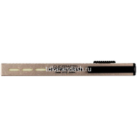 Ластик-карандаш "Clic Eraser Hyperaser" прямоугольный в футляре, 10х10х122мм, золотой корпус, металл от магазина "Карандаш"