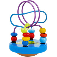 Игра логическая "Лабиринт-Неваляшка" 13х10см дерево/металл QM2351 от магазина "Карандаш"