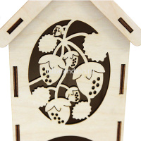 Заготовка для декорирования "Чайный домик Клубничная поляна" 9,5х10х19,5см, фанера 3мм от магазина "Карандаш"