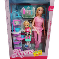 Набор кукол "Доктор" 32,5х22см с аксессуарами, 2 вида (2 куклы 29см/11см) 11242-24 от магазина "Карандаш"