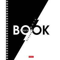 Тетрадь А5 96л клетка "B&W Book" на спирали 2 дизайна 086997 от магазина "Карандаш"