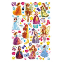 Наклейки "Для девочек" А5 16х23,5см 4 листа в пакете с европодвесом 4Н5н/089975 от магазина "Карандаш"