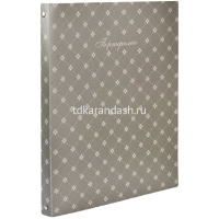 Папка-портфолио универсальное А4 "Фактура бежевая" на кольцах 40 файлов пвх, пластик 38148 от магазина "Карандаш"