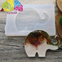 Молд силиконовый "Слоник" 52х38х5мм МБ00008 от магазина "Карандаш"