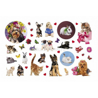 Альбом с наклейками "Любимцы" 400 наклеек А4 12л на скобе 035618 от магазина "Карандаш"