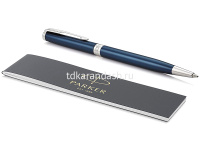 Ручка РШ "Parker Sonnet Slim Subtle Blue Lacquer CT" M черная 1945365 от магазина "Карандаш"
