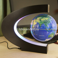 Глобус парящий 25х25см синий, на подставке, подсветка, пластик EV-C-6-BLU от магазина "Карандаш"