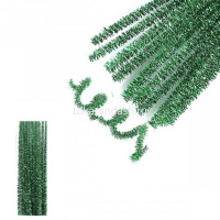 Проволока шенил блестящая 100шт. 30см, цвет ассорти Y728-13 от магазина "Карандаш"