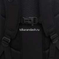 Рюкзак 28х39х20см, 830гр, 2 отделения, 4 кармана, с брелком, черный/розовый "Панда" RG-568-5/3 от магазина "Карандаш"