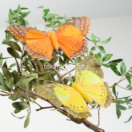 Украшение декоративное "Бабочки" 12см, 2шт/уп, 3 вида Y5552-17 от магазина "Карандаш"