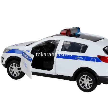 Машина "Kia Sportage R. Полиция" инерционная, металл 17,5см (свет, звук, откр.двери) JB1251479 от магазина "Карандаш"