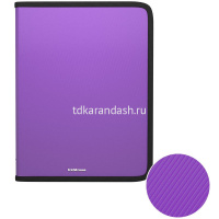 Папка на молнии А4+ "Glance Vivid" пластик, 4 цвета 43396/50351 от магазина "Карандаш"