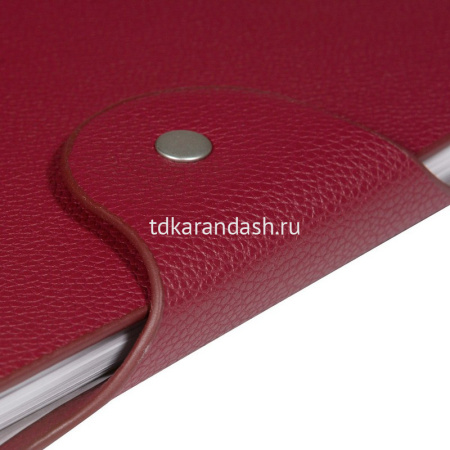 Ежедневник недатированный А5 "Torino" 272стр., бордовый, искусственная кожа, на кнопке 3-685/06 от магазина "Карандаш"