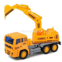 Машинка "Экскаватор" инерционная, пластик 28 х 13см 1593403/HT-6 от магазина "Карандаш"