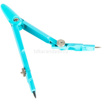 Циркуль "Deli" + набор грифелей, металл/пластик, 2 цвета, в блистере Е8607 от магазина "Карандаш"