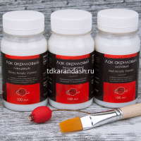 Лак акриловый полуматовый 100мл 1201312 от магазина "Карандаш"