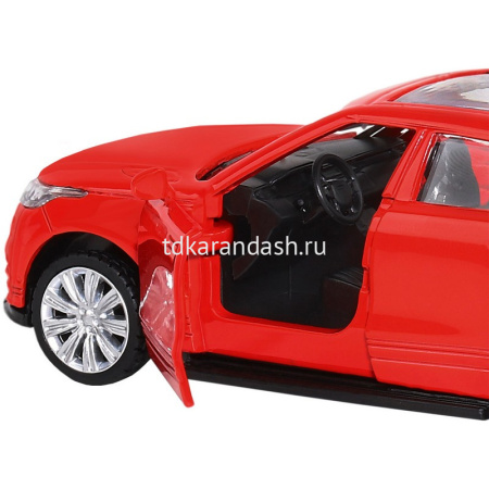 Машина "Range Rover Velar" красная, инерционная, металл 17,5см (свет, звук, откр.двери) JB1200176 от магазина "Карандаш"