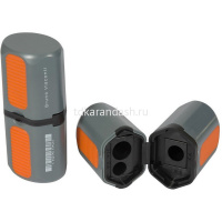 Точилка 3 отв. "Easysharp" с 2-мя контейнерами, пластик, 2 вида 35-0049 от магазина "Карандаш"