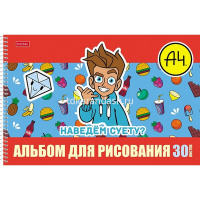 Альбом для рисования А4 30л "Влад А4" на спирали перфорация на отрыв 5 дизайнов 082405 от магазина "Карандаш"