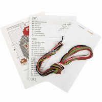 Набор для вышивания "Маленький ёжик" 9,5х9,5см (канва, нитки, игла, схема) 8-330 от магазина "Карандаш"