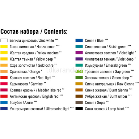 Краски акварельные 24 цвета "Сонет" 2,5мл кюветы картонная упаковка 3541139 от магазина "Карандаш"