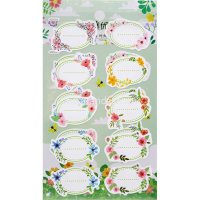 Наклейки для информации 2л по 9 - 15шт, от 18 до 30шт/уп. 11х20см 9видов Y8705-19 от магазина "Карандаш"