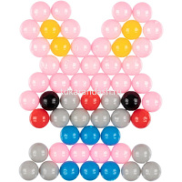 Аквамозаика "Зайчик" 15х15х3,5см №12 (бусины, основа, трафарет, бутылка с распылителем) AQB-01/12 от магазина "Карандаш"