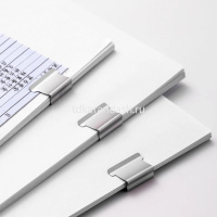 Клиппер-пистолет Deli NS085-C зажимы 16мм 8шт белый пластик от магазина "Карандаш"