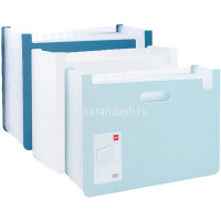 Папка-картотека 13 отделений А4 "Linfini" полипропилен, синяя EF604 от магазина "Карандаш"