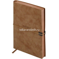 Ежедневник 2026 А5 "Escalada" 352стр., бежевый, искусств.кожа "Тиволи Глосс", на резинке 70276 от магазина "Карандаш"