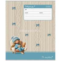 Тетрадь А5 24л клетка "Sweet time" на скобе выборочный лак 5 дизайнов 24Т5тВ1/095067 от магазина "Карандаш"