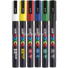 Набор маркеров перманентных "POSCA. PC-3M" 6шт, пулевидный наконечник, толщина линии 1,3мм от магазина "Карандаш"