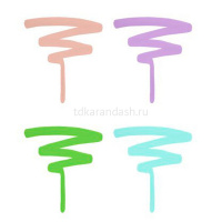 Набор маркеров акриловых двусторонних "Пастельные цвета" 4 цв, пулевидный наконечник/кисть от магазина "Карандаш"