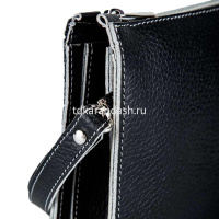 Клатч 220х135х45мм черный, натуральная кожа KH.6.CD. от магазина "Карандаш"