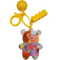 Брелок "Медведь" 5,5см с колокольчиком, пластик, 5 цветов SL2246 от магазина "Карандаш"