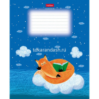 Тетрадь А5 18л клетка "Funny fox" на скобе матовая ламинация 5 дизайнов 18Т5лВ1/068441 от магазина "Карандаш"