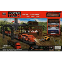 Железная дорога Локомотив + 4 вагона, 59х7х40,5см, длина пути 450см (свет, звук) 2083/YS269681 от магазина "Карандаш"