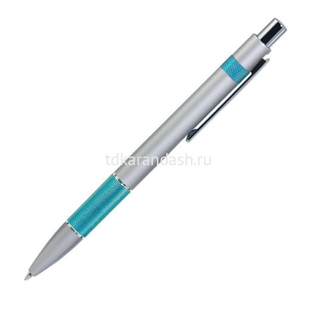Ручка РШ "Colibri" корпус-алюмин.,серебро/мятный,отделка-гравировка 17BP6015-080-600